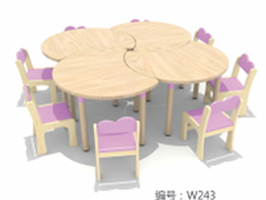 桦木造型桌W243