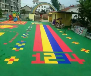 承接曲麻莱幼儿园塑胶地板/跑道厂家定制批发